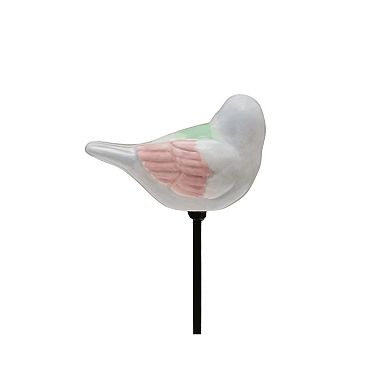 Sonoma Goods For Life® Ceramic Bird Pot Stake Outdoor Decor 6.5-inch