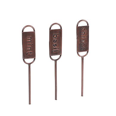 Sonoma Goods For Life® 3-pc. Metal Herb Stakes Outdoor Decor Set