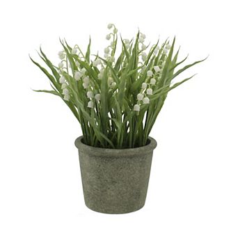 Everyday Decor Artificial Potted Lily of the Valley