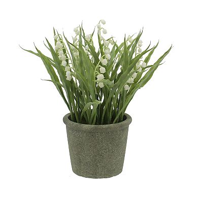 Everyday Decor Artificial Potted Lily of the Valley