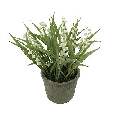 Everyday Decor Artificial Potted Lily of the Valley