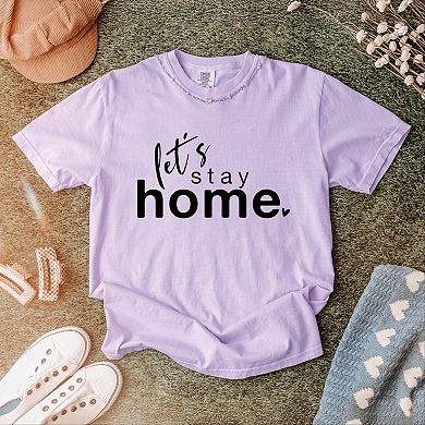 Simply Sage Market Let's Stay Home Garment Dyed Tee