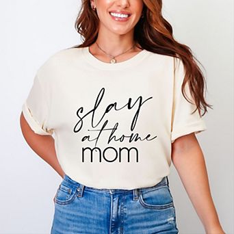 Simply Sage Market Slay At Home Mom Garment Dyed Tee