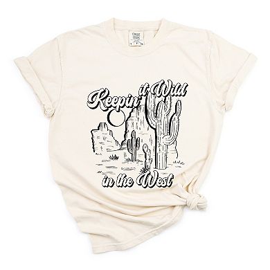 Simply Sage Market Keepin It Wild In The West Garment Dyed Tee