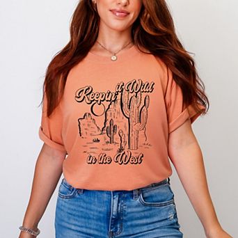 Simply Sage Market Keepin It Wild In The West Garment Dyed Tee