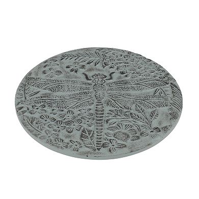 Sonoma Goods For Life® Dragonfly Garden Path Stone Outdoor Decor 12-inch