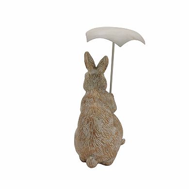 Sonoma Goods For Life® Bunny Garden Statue with Umbrella Outdoor Decor
