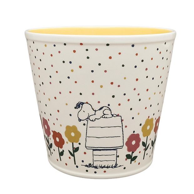 The Big One® Peanuts Snoopy Ceramic Planter with Floral Design
