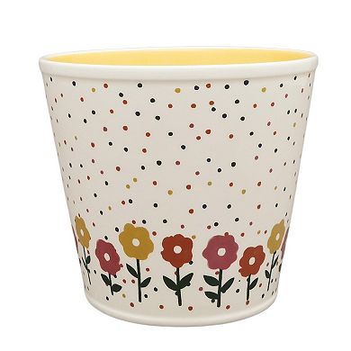 The Big One® Peanuts Snoopy Ceramic Planter with Floral Design