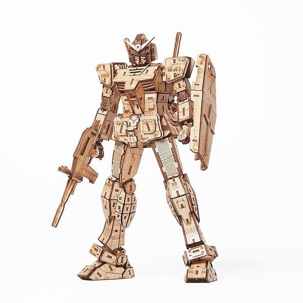 3D DIY Puzzle: RX-78-2 wa-gu-mi Mobile Suit First Gundam Bamboo