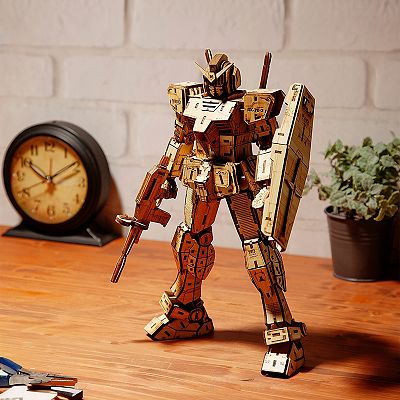 3D DIY Puzzle: RX-78-2 wa-gu-mi Mobile Suit First Gundam Bamboo