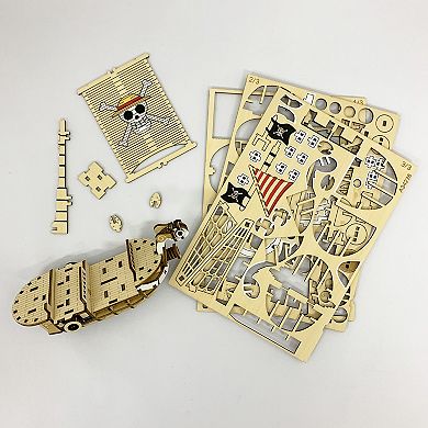 3D DIY Puzzle: One Piece Going Merry Ship - wa-gu-mi - 88pcs
