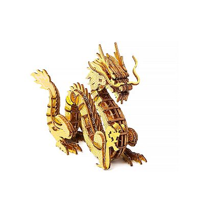 3D DIY Puzzle: Dragon Wa-Gu-Mi Color Version - 71pcs