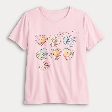 Women's Disney's Pooh & Friends Valentine's Day Graphic Tee