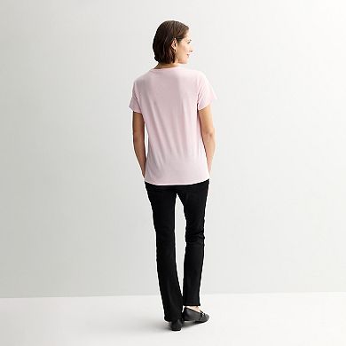 Women's Peanuts Snoopy & Woodstock Valentine's Day Floral Heart Graphic Tee