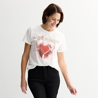 Women's Journey Winged Heart Logo Short Sleeve Graphic Tee