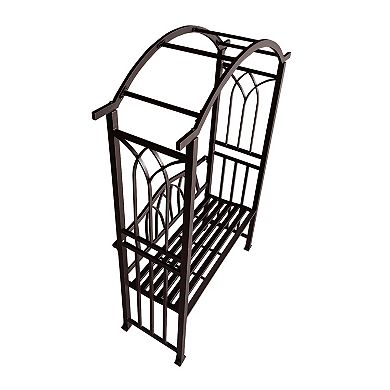 Oakland Living Garden Arbor Arch with 2-Seater Bench