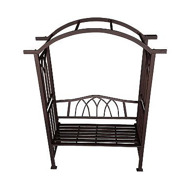 Oakland Living Garden Arbor Arch with 2-Seater Bench