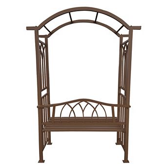 Oakland Living Garden Arbor Arch with 2-Seater Bench