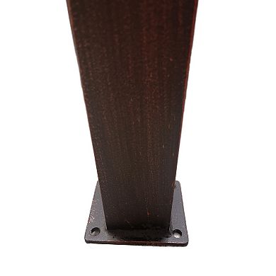 Oakland Living Aluminum Garden Arbor Arch with Gate Outdoor Decor