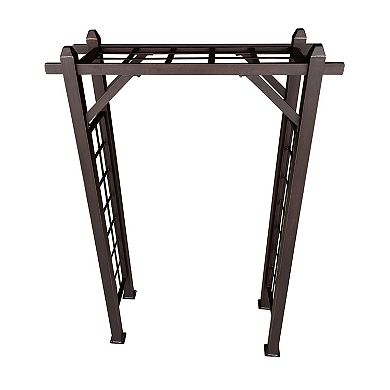 Oakland Living Modern Aluminum Garden Arbor Arch Outdoor Decor