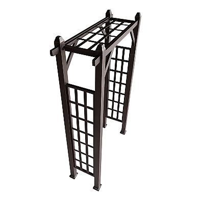 Oakland Living Modern Aluminum Garden Arbor Arch Outdoor Decor