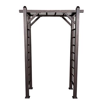 Oakland Living Modern Aluminum Garden Arbor Arch Outdoor Decor