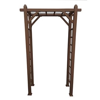 Oakland Living Modern Aluminum Garden Arbor Arch Outdoor Decor
