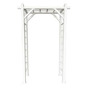 Oakland Living Modern Aluminum Garden Arbor Arch Outdoor Decor