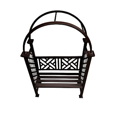 Oakland Living Garden Arbor Arch with 2-Seater Bench
