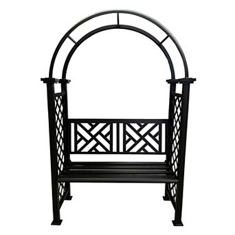Oakland Living Garden Arbor Arch with 2-Seater Bench