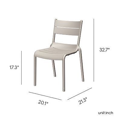 Lagoon Naples Stackable Side Chair Set of 2