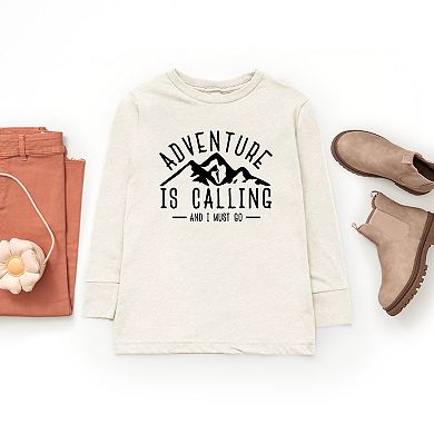 The Juniper Shop Adventure is Calling and I Must Go Youth Long Sleeve Tee