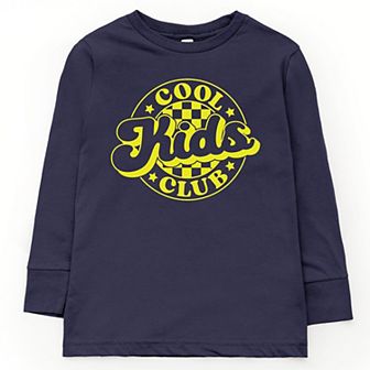 The Juniper Shop Cool Kids Club Checkered Youth Long Sleeve Tee