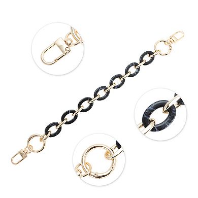 1 Pc Trendy Handbag Strap for Travelling 11.81"x0.71" Black White