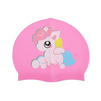 Silicone Cartoon Horse Swim Cap for Child 1 pc