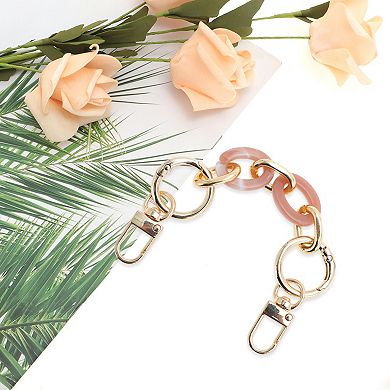 1 Pc Compact Handbag Strap for Travelling 5.91"x0.71" Pink White