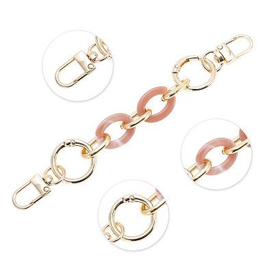 1 Pc Compact Handbag Strap for Travelling 5.91"x0.71" Pink White