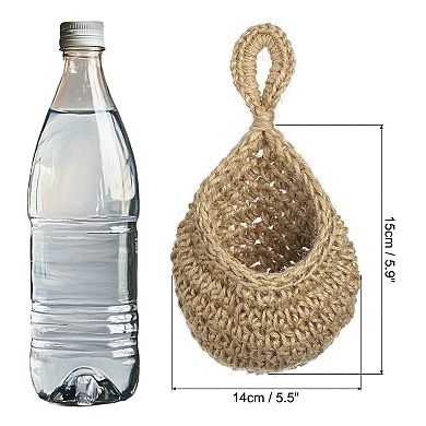 Mini Size Teardrop Home Decor Storage Hand-Woven Wall Hanging Basket for Potato Vegetable