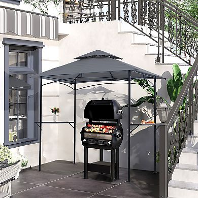 Grill Gazebo 8’x 5’ Outdoor Patio Backyard BBQ Grill Shelter