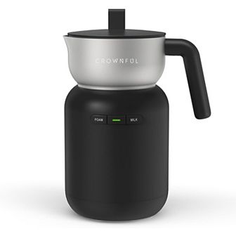 CROWNFUL Milk Frother, Electric 5-in-1 Milk Frother