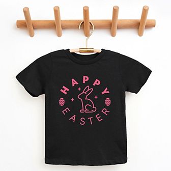 The Juniper Shop Happy Easter Eggs Youth Short Sleeve Tee
