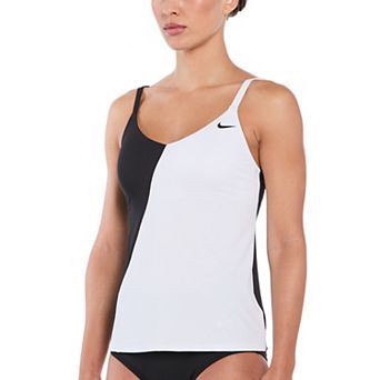 Women's Nike Color Block V-Neck Tankini Swim Top