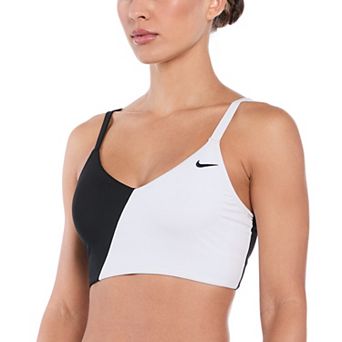 Women's Nike Color Block V-Neck Midkini Swim Top