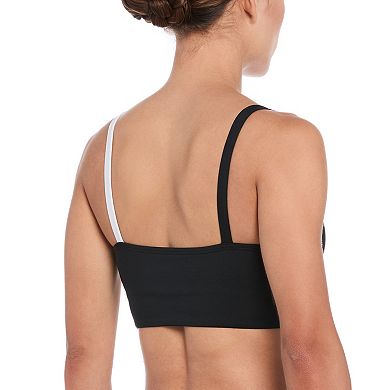 Women's Nike Color Block V-Neck Midkini Swim Top