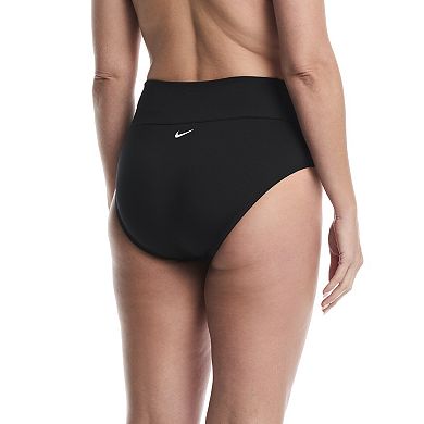Plus Size Nike Effortless Essential High Waist Full Bikini Swim Bottoms
