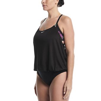 Plus Size Nike Swim Layered Tankini Top