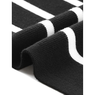 Striped Sweater Vest for Women's V Neck Button Up Sleeveless Knit Vests Top