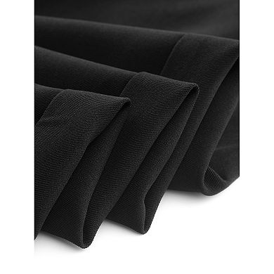 Women's Business Casual Pants Cropped Length Work Office Trousers with Pockets