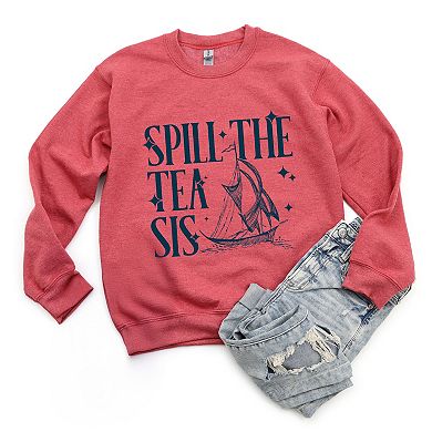 Simply Sage Market Spill The Tea Sis Boat Garment Dyed Tee